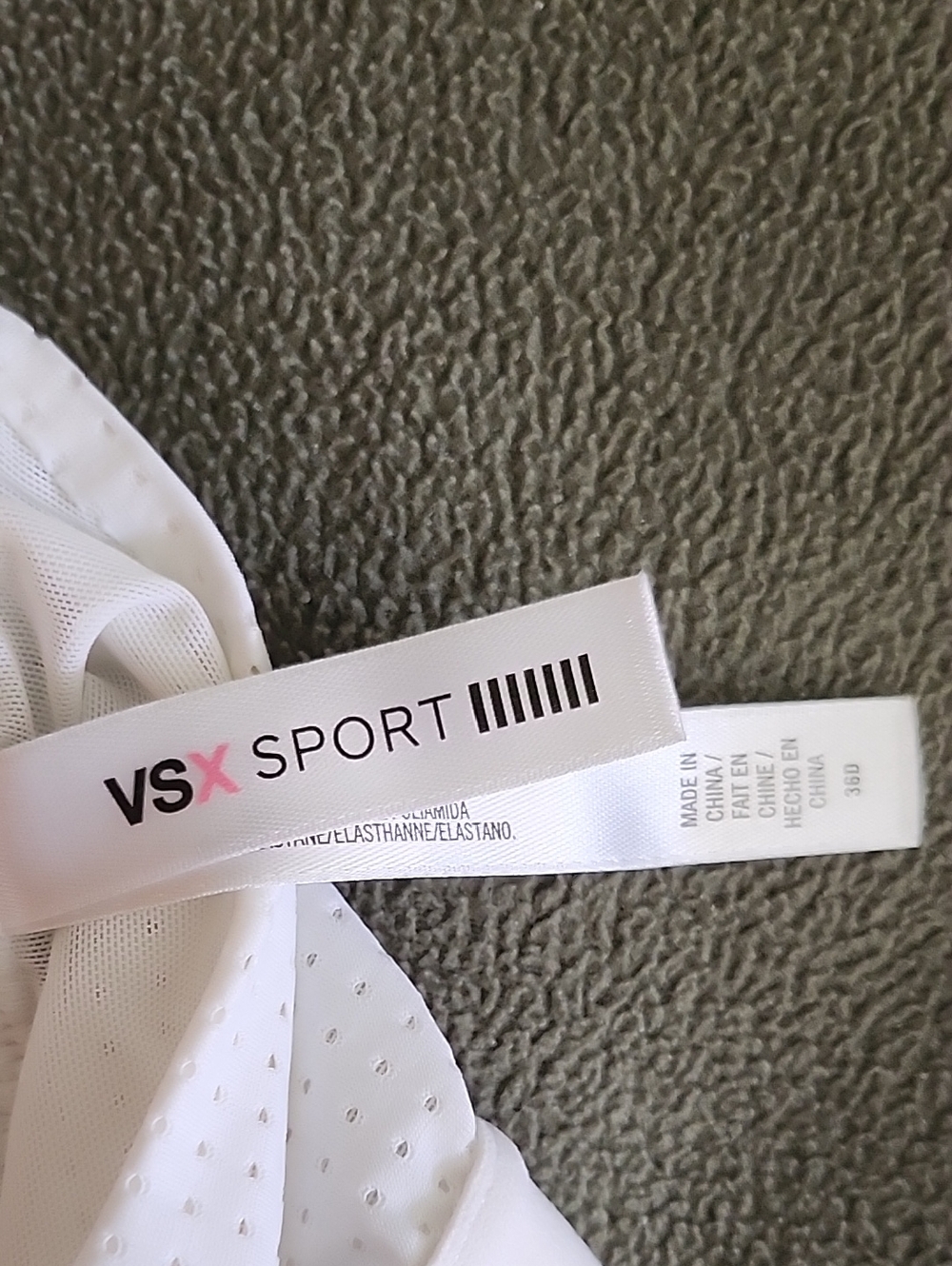 Victoria's Secret VSX Sport White Sports Bra